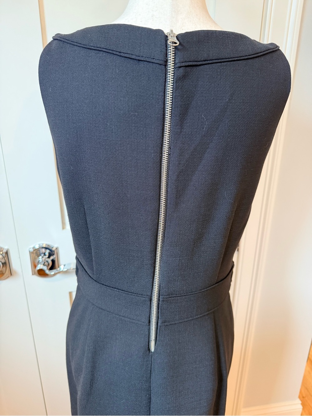 Tory Burch Black Sleeveless Sheath Midi Dress - Picture 6 of 10